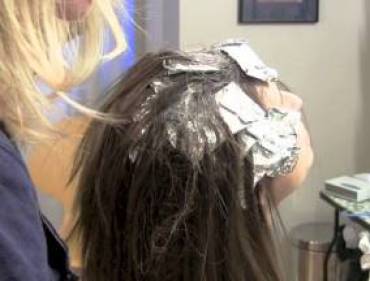 How to foil the entire head with 2 hair colors